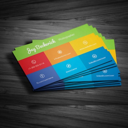 Single Side Custom Visiting Card Single Side Custom Visiting Card