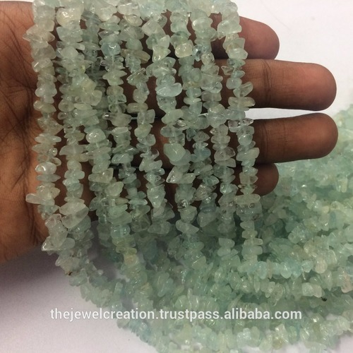 Natural Aquamarine Rough Uncut Chips Beads Wholesale