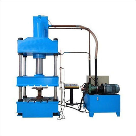 Blue Hydraulic Press