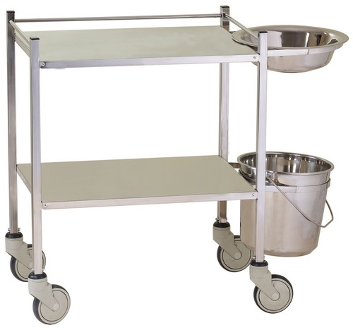 Stainless Steel Dressing Trolley Dimension(L*W*H): Overall Approx. Dimension: 710 Mm L X 460 Mm W X 850 Mm H (28 Millimeter (Mm)
