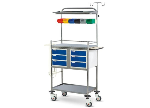 CRCA Powder Coated Crash Cart