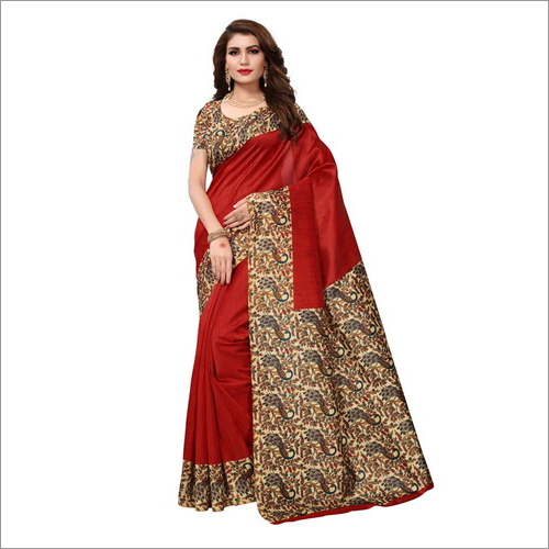 Mysore Silk Print Saree