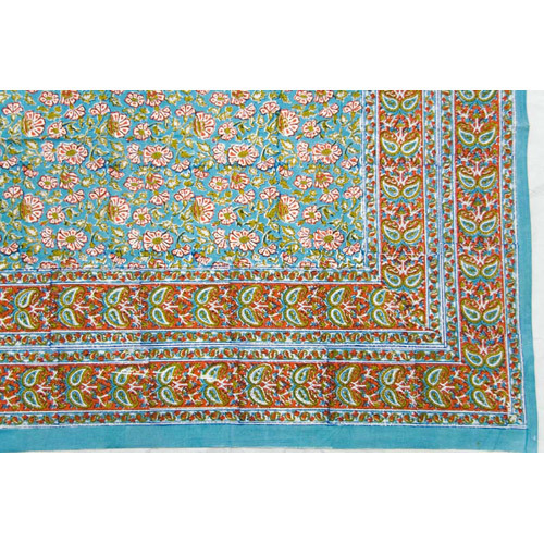 Hand Block Printed Bed Sheet