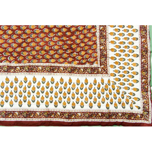 Cotton Hand Block Printed Quilt Cover