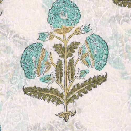 Buta Hand Block Printed Fabric
