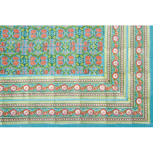 Cotton Hand Block Printed Table Cover