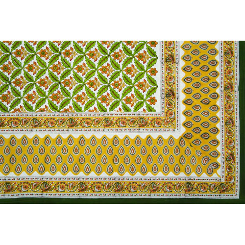Hand Block Printed Square Table Cover