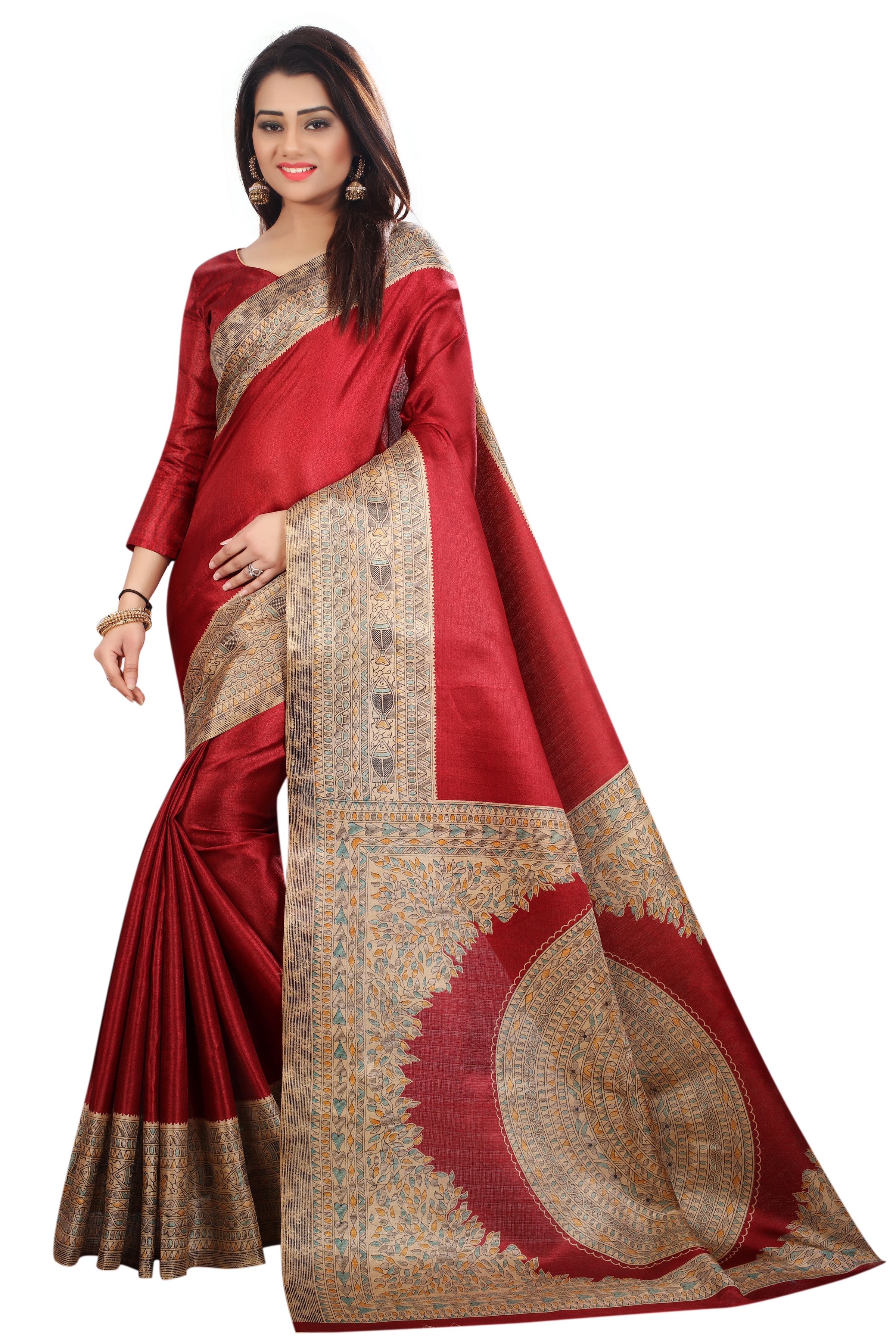 Kalamkari Silk Saree