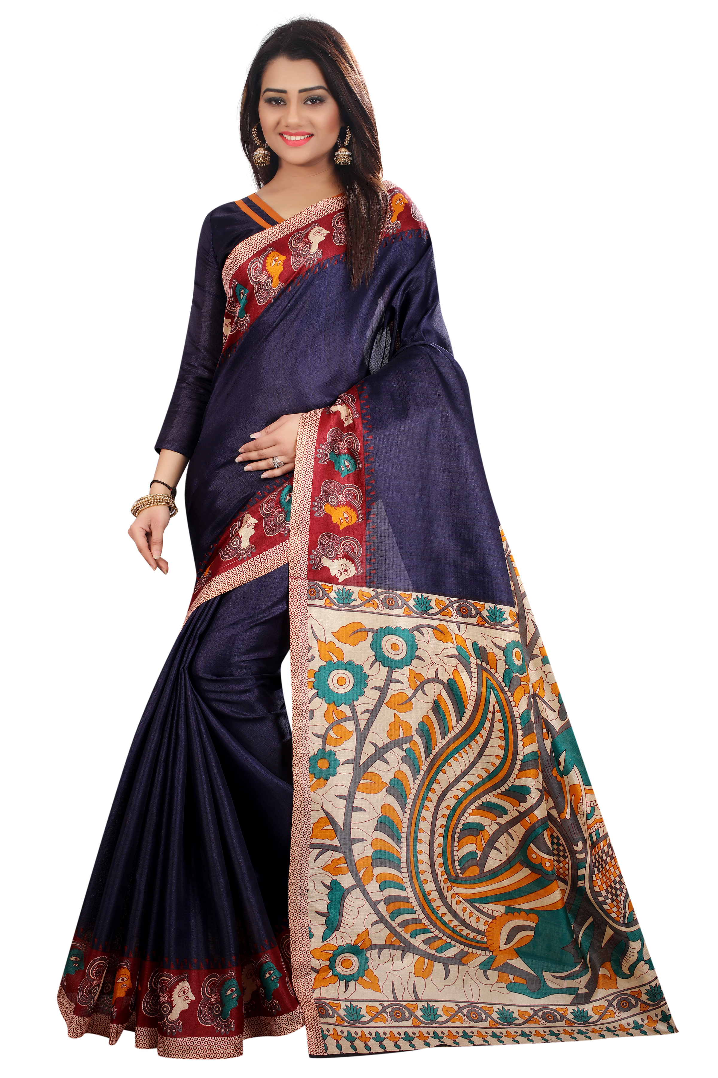 Kalamkari Silk Saree