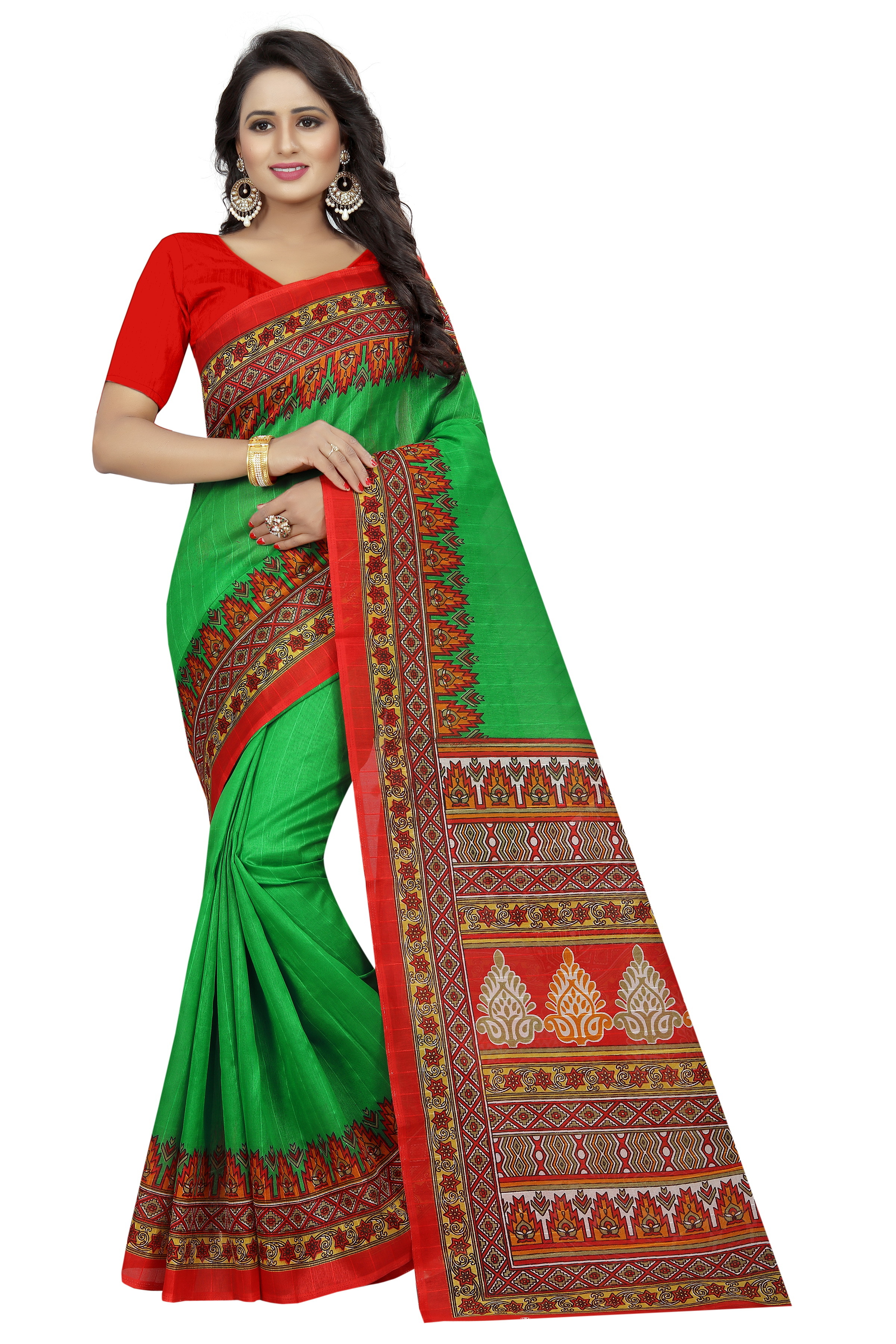 Bhagalpuri Print Fancy Saree