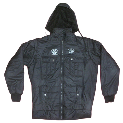 Boys black artificial leather Jacket