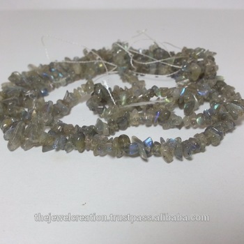 Natural Labradorite Rough Gemstone Uncut Chips Bead Strands