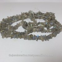 Natural Labradorite Uncut Chips Beads - Size 4-7mm, Grade Aaa Quality, Gray Stone Color, Center Drill-hole 34-36 Inches Length