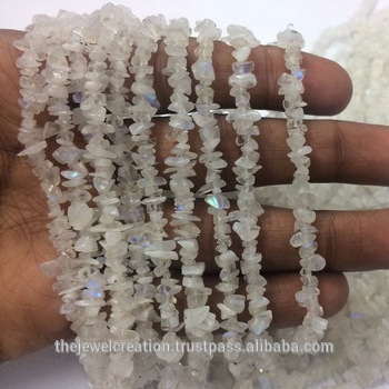 Natural Rainbow Moonstone Rough Uncut Chips Beads Wholesale