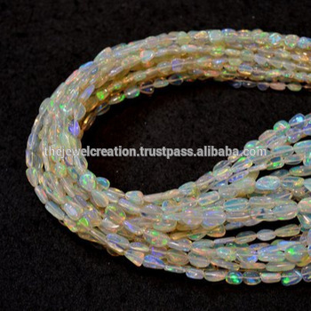 Natural AAA Ethiopian Opal Stone Tumble Nuggets Beads