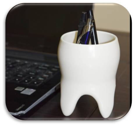 Tooth Shape Pen holder