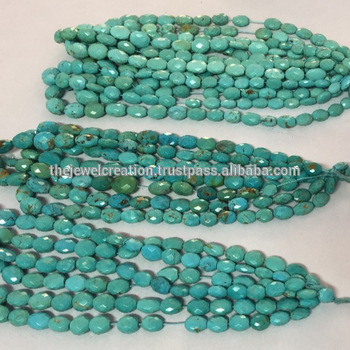 Natural Turquoise Faceted Tumble Nuggets Gemstone Beads