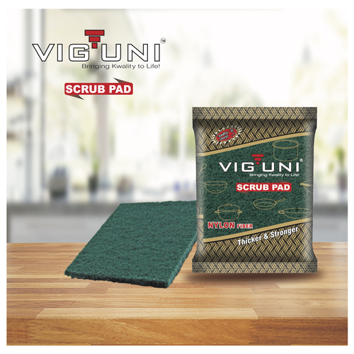 Nylon Fiber With Alox For Enhanced Life Viguni Scrub Pad (Nylon) - 3X4