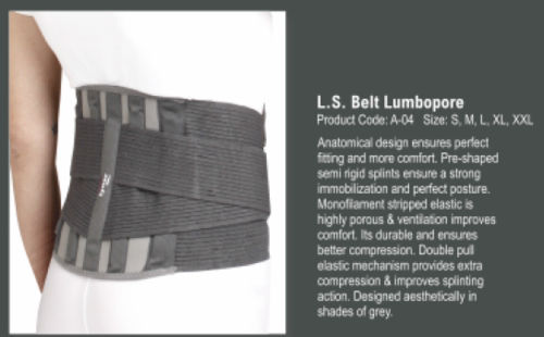 Latex Tynor L S Belt Lumbopore - Spl Size -  Xl / Xxl