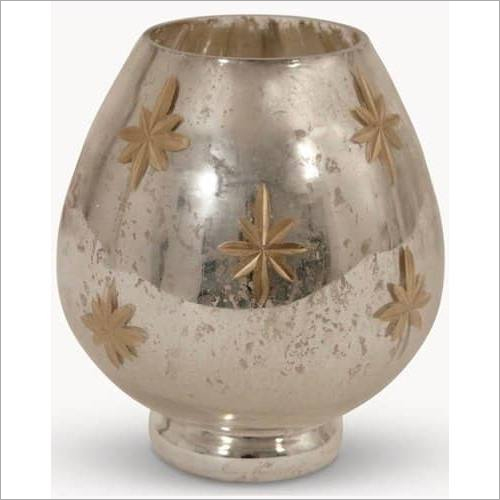 Twilight Star Glass votive candle holder