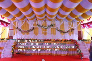 Step by step ceiling draping