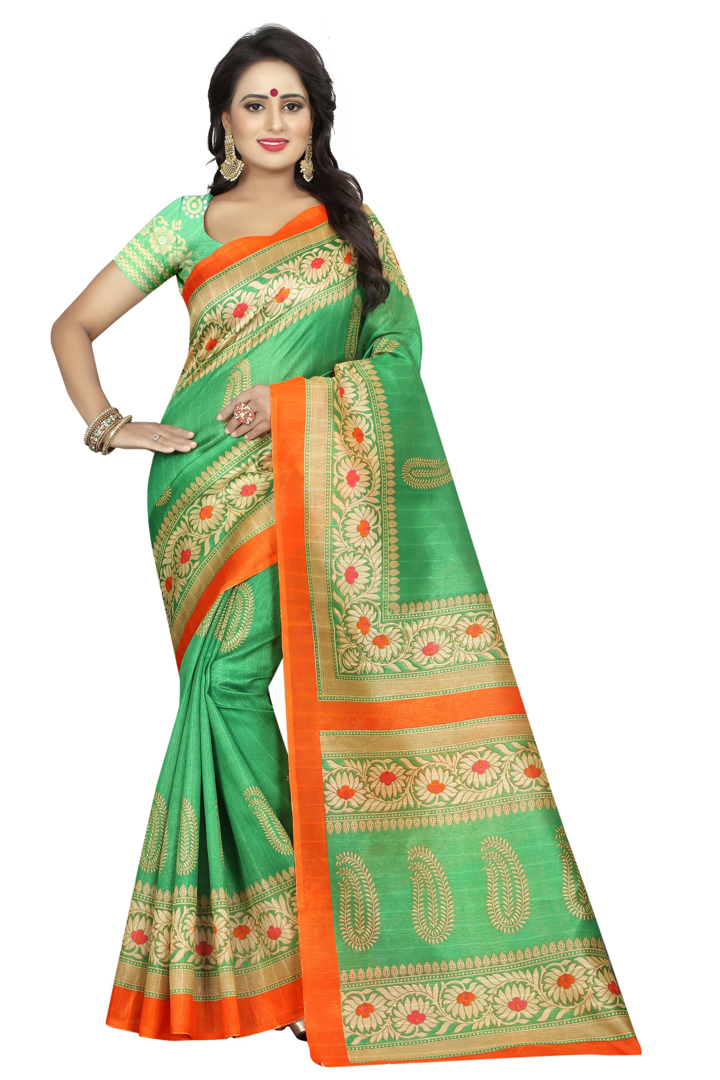 Bhagalpuri Printed Silk Sarees
