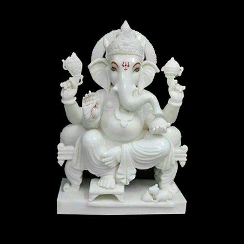 White Marble Shree Ganesha Statue