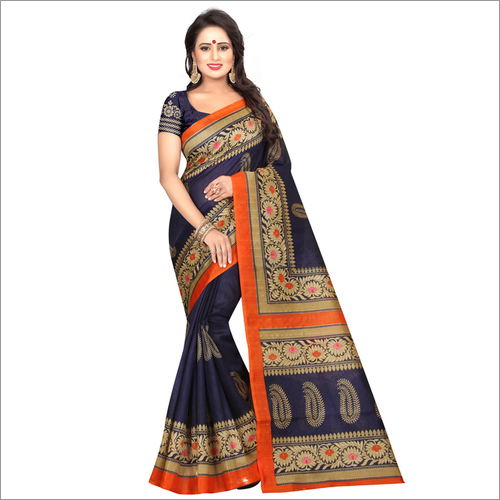 Bhagalpuri Silk Print  Sarees