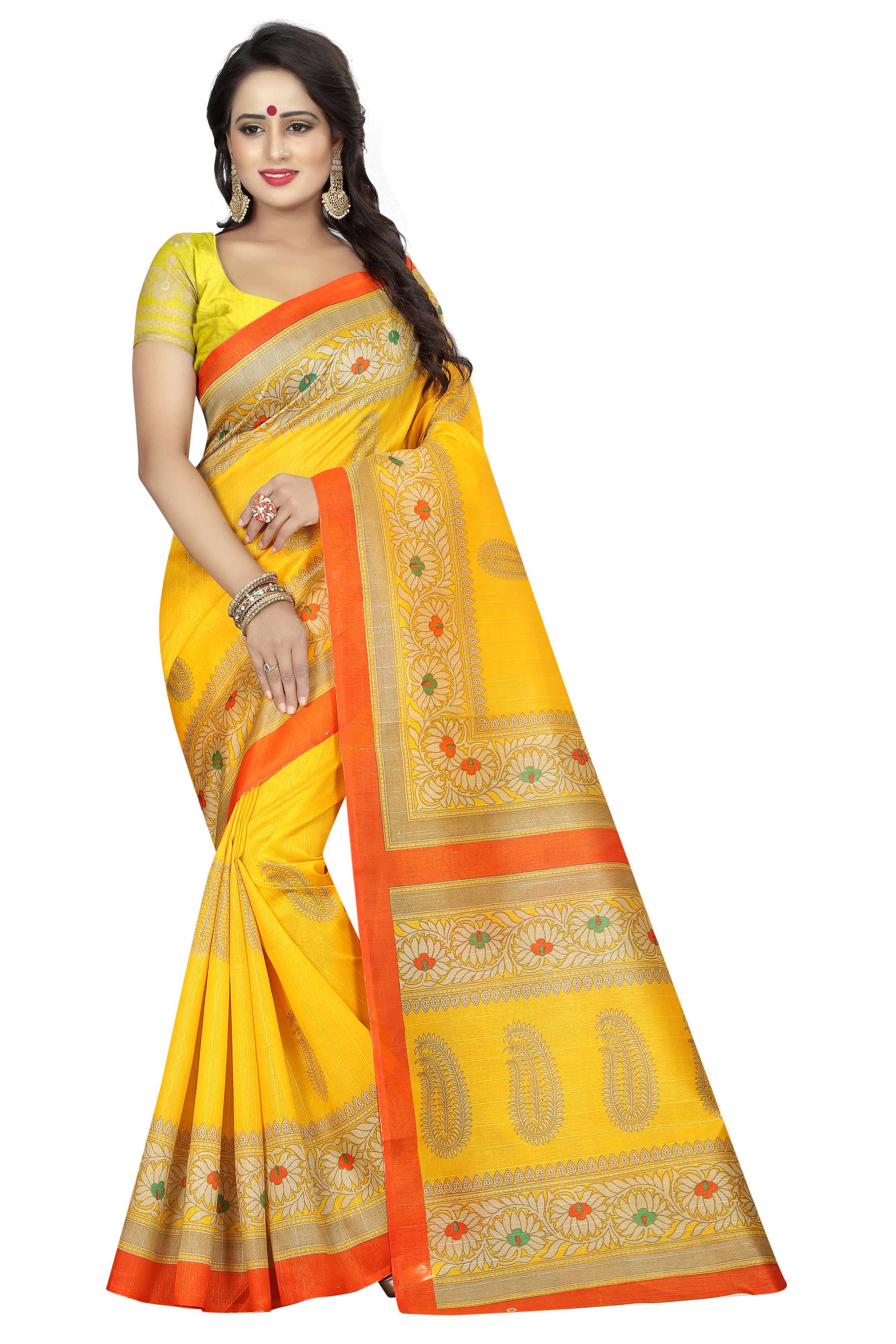 Bhagalpuri Silk Print  Sarees