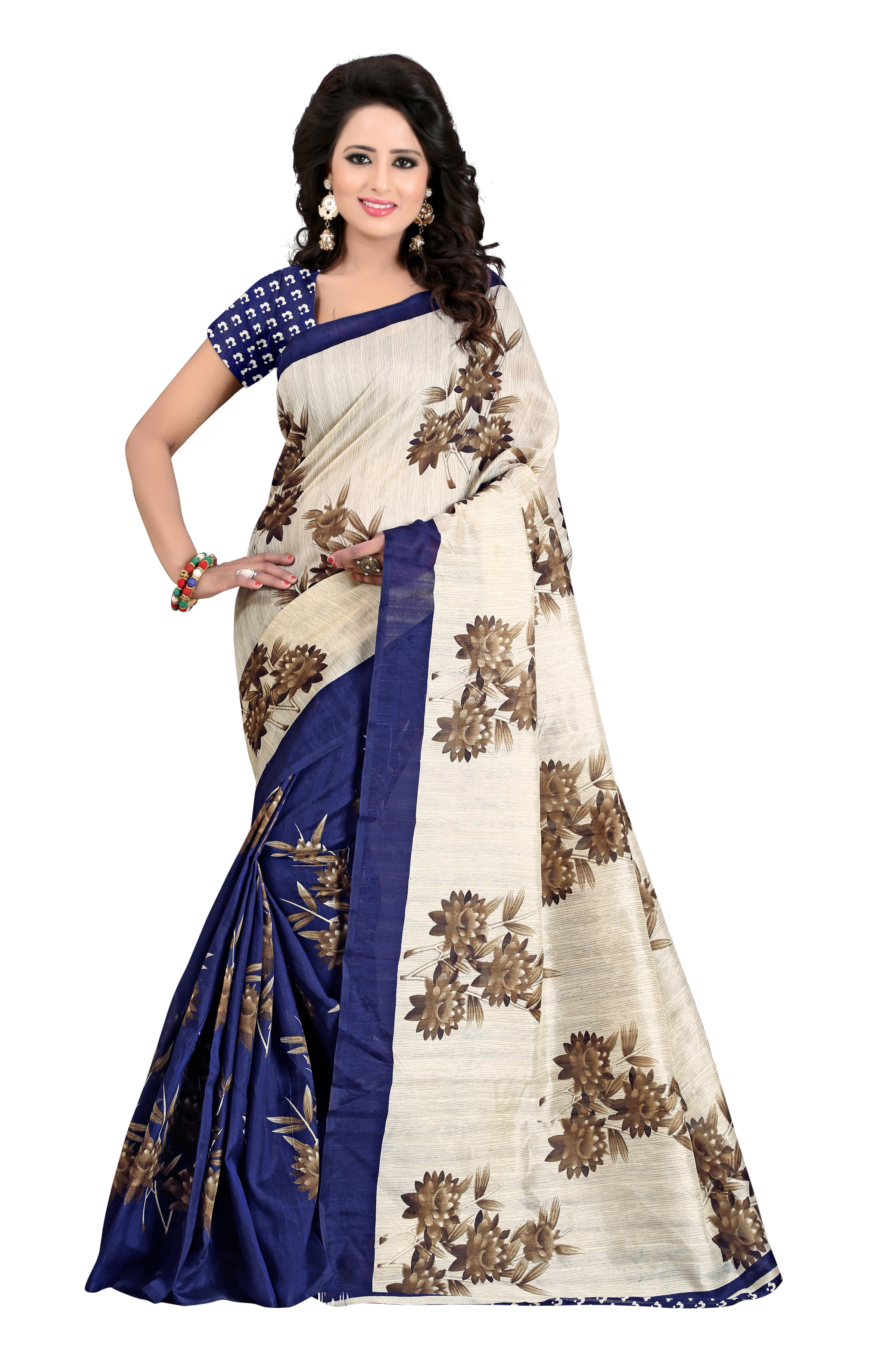 Bhagalpuri Printed Silk Sarees