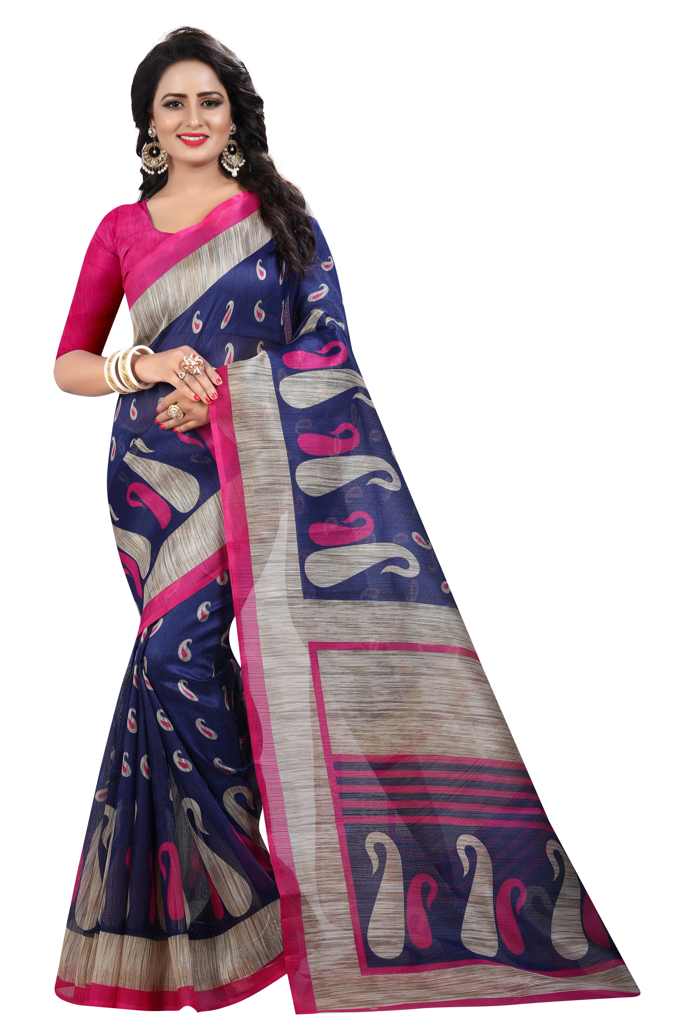 Bhagalpuri Printed Silk Sarees