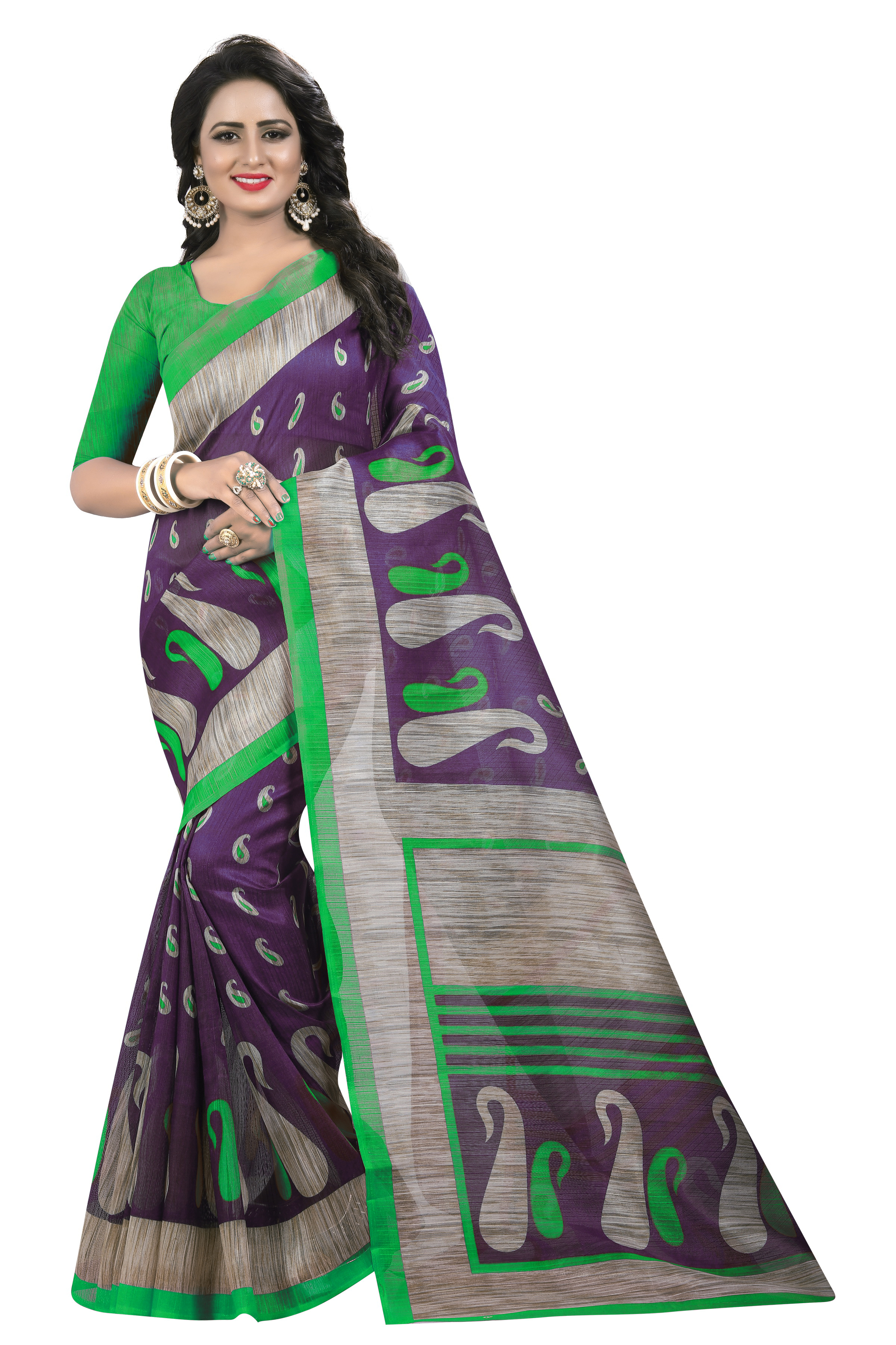 Bhagalpuri Printed Silk Sarees
