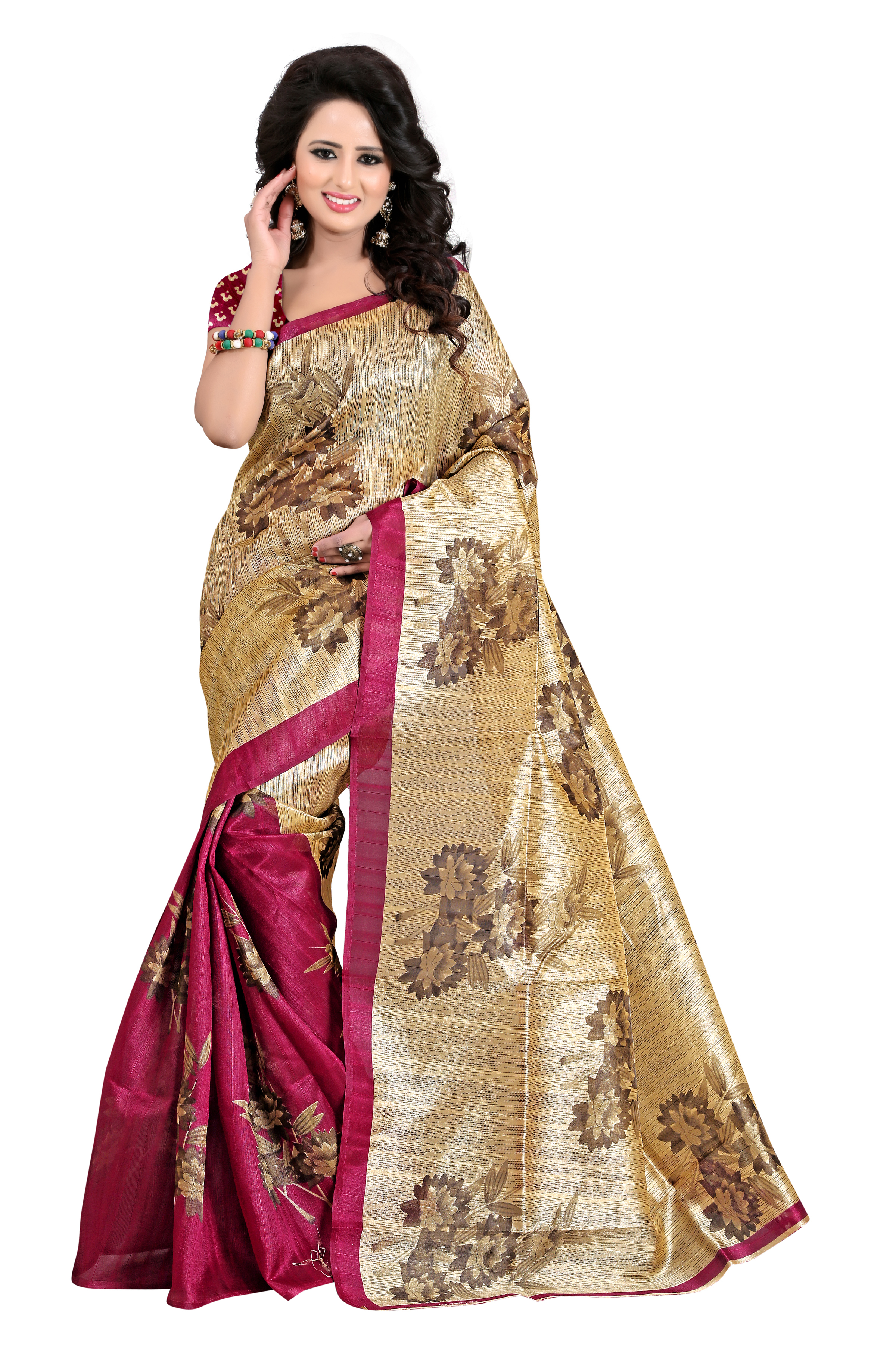 Bhagalpuri Printed Silk Sarees