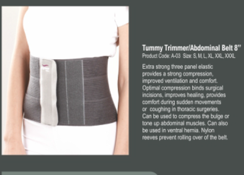 Tummy Trimmer/Abdominal belt 8 inch- Spl . Size- Xl / xxl / xxxl