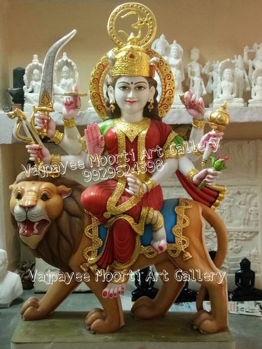 Durga Maa Marble Statue By VAJPAYEE MOORTI ART GALLERY