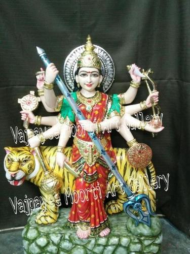 Goddess Durga Marble Statue By VAJPAYEE MOORTI ART GALLERY
