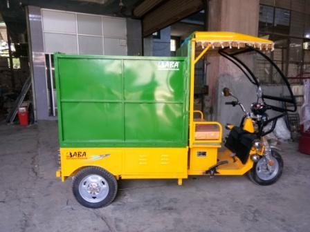 Semi Hydraulic Garbage Loading Rickshaw