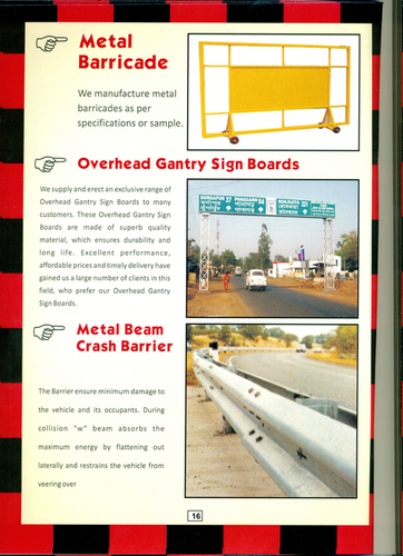 Traffic Light Sign Metal Barricades
