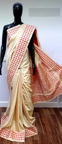Embroidery Work Assam Silk Saree