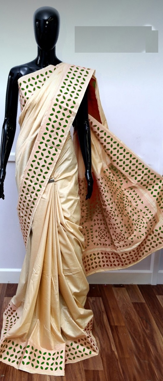 Embroidery Work Assam Silk Saree