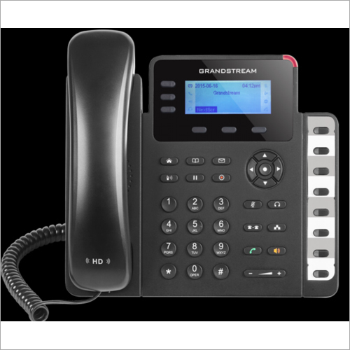 GXP 1630 Grandstream IP Phone - Plastic Body, 222.5mm x 208.5mm x 76.2mm, Glossy Black Finish | HD Audio, Multi-Language Support, VoIP Compatibility, 4-Way Conference, Call Transfer, Call Waiting