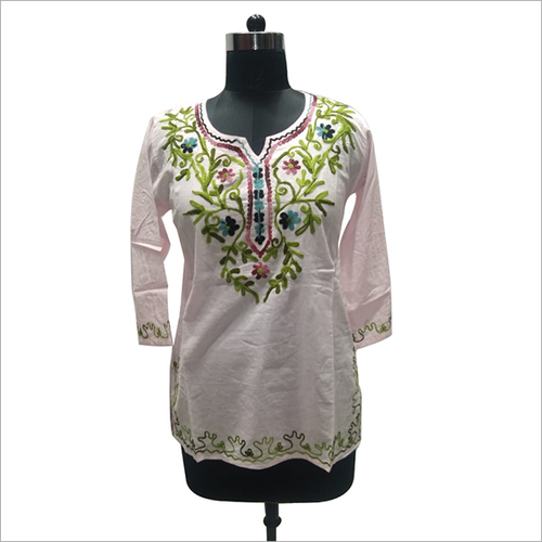 Pink And Green Ladies Kurties