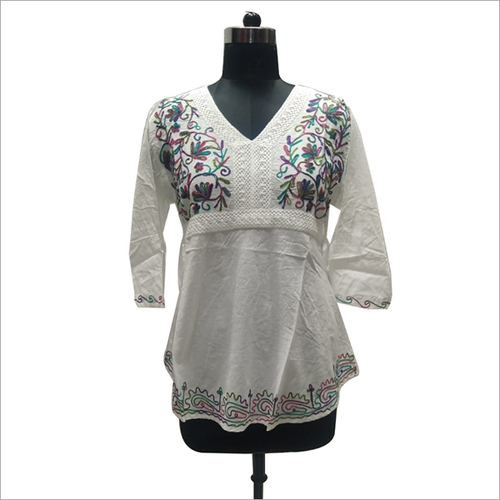 Cream Ladies Kurties