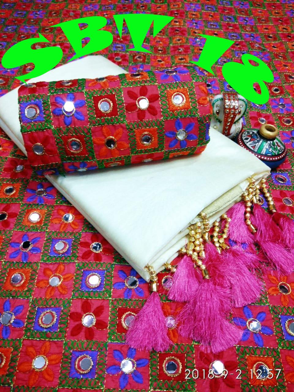Doriya Cotton Saree With Latkan
