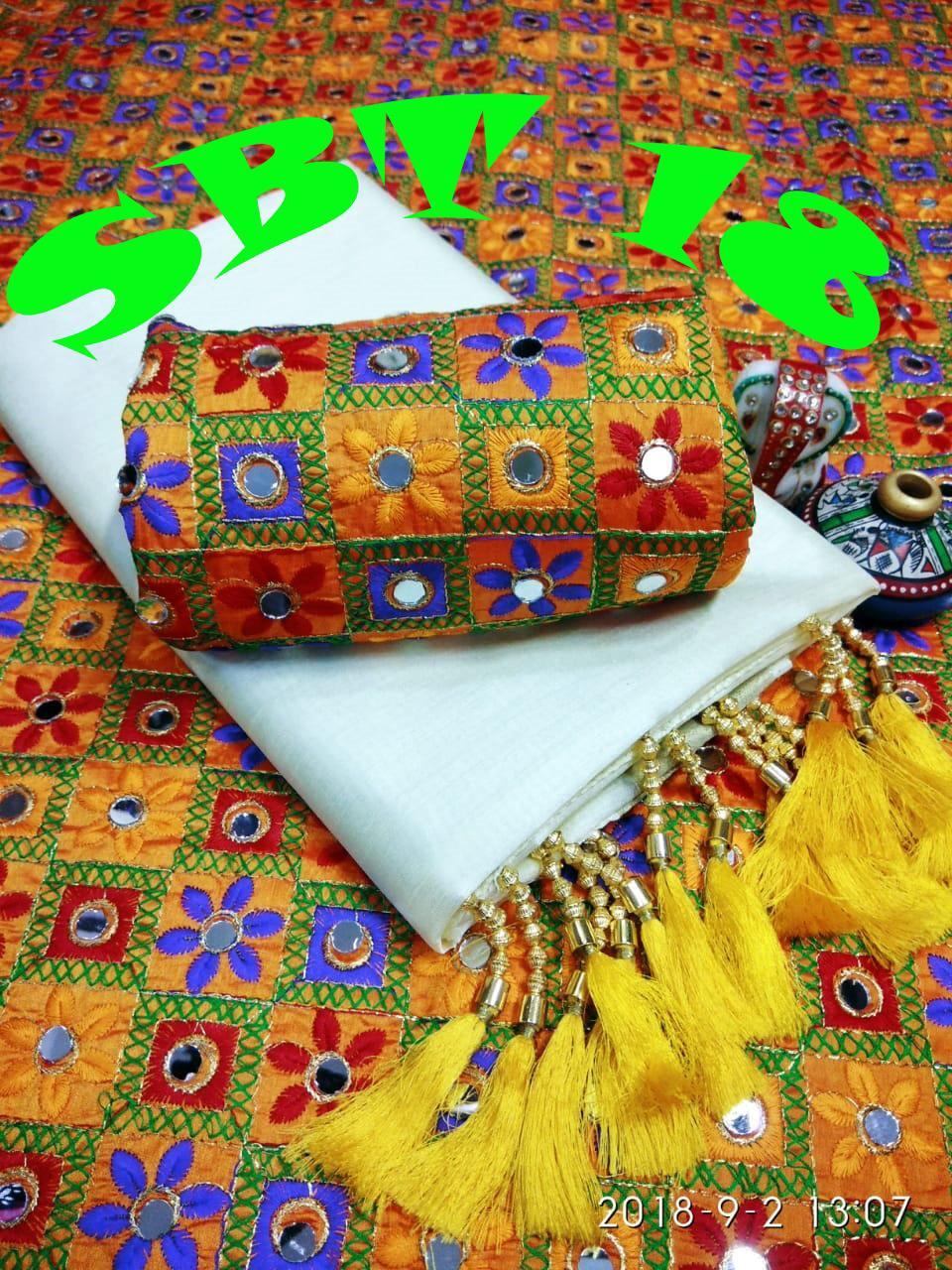 Doriya Cotton Saree With Latkan