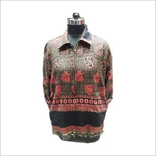 Unisex Collar Zip Jacket - Acyclic Fabric, Free Size, Mix-Assorted Colors | Full Sleeves, Printed Pattern, Customized Logo, Ideal for Winter