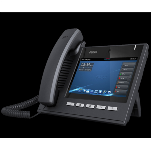 Black Fanvil C600 Android Phone Multimedia Sip Terminal