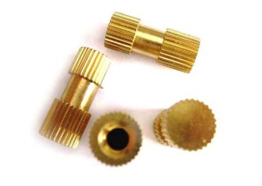 Brass Inserts Straight Knurl Single Groove