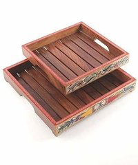 Wooden Square Tray