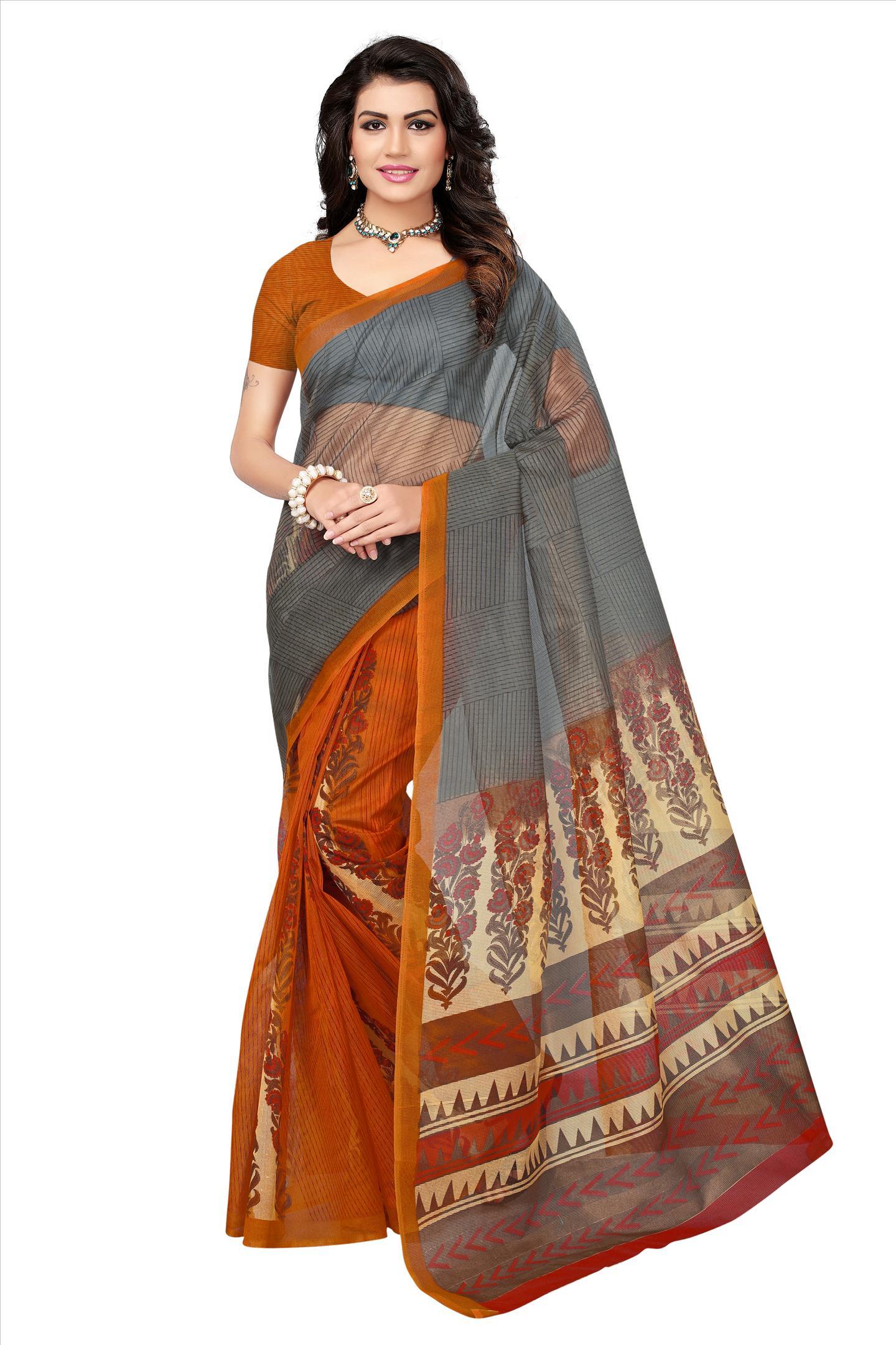 Cotten Print Saree